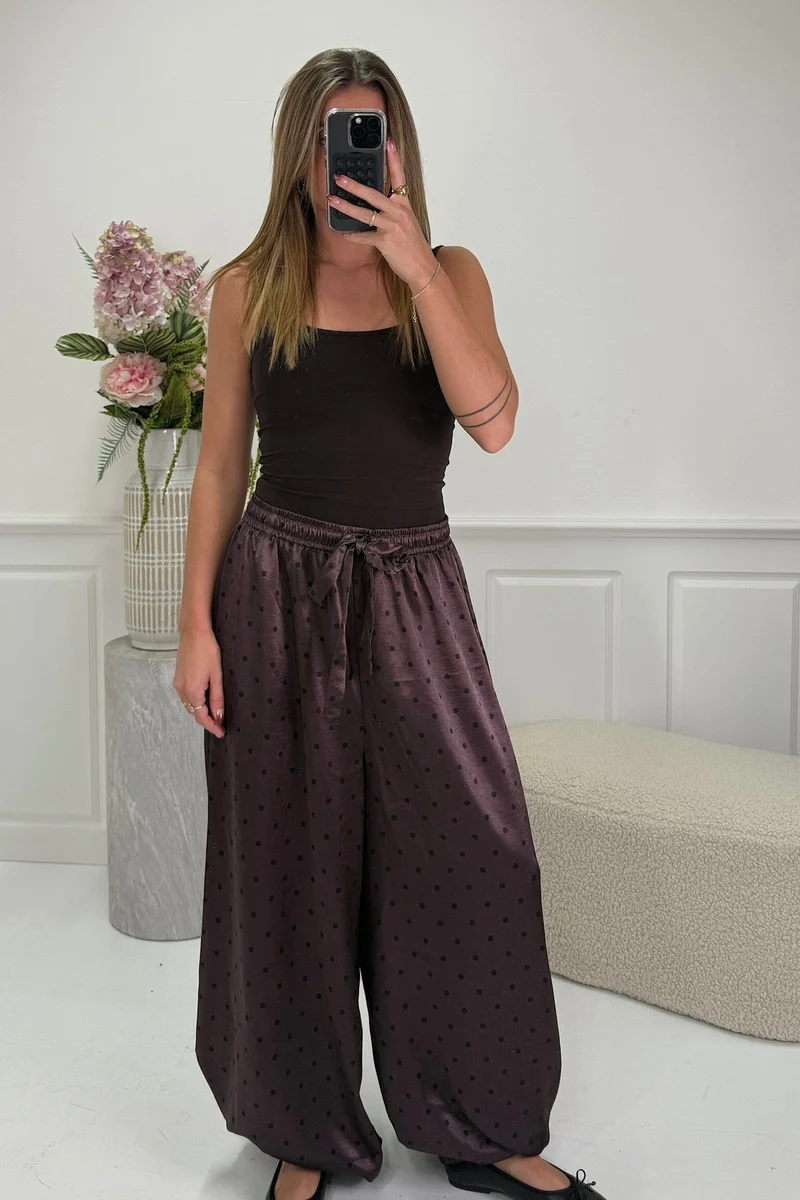 Dear Molly - Ballon dot pants 165006b - purple