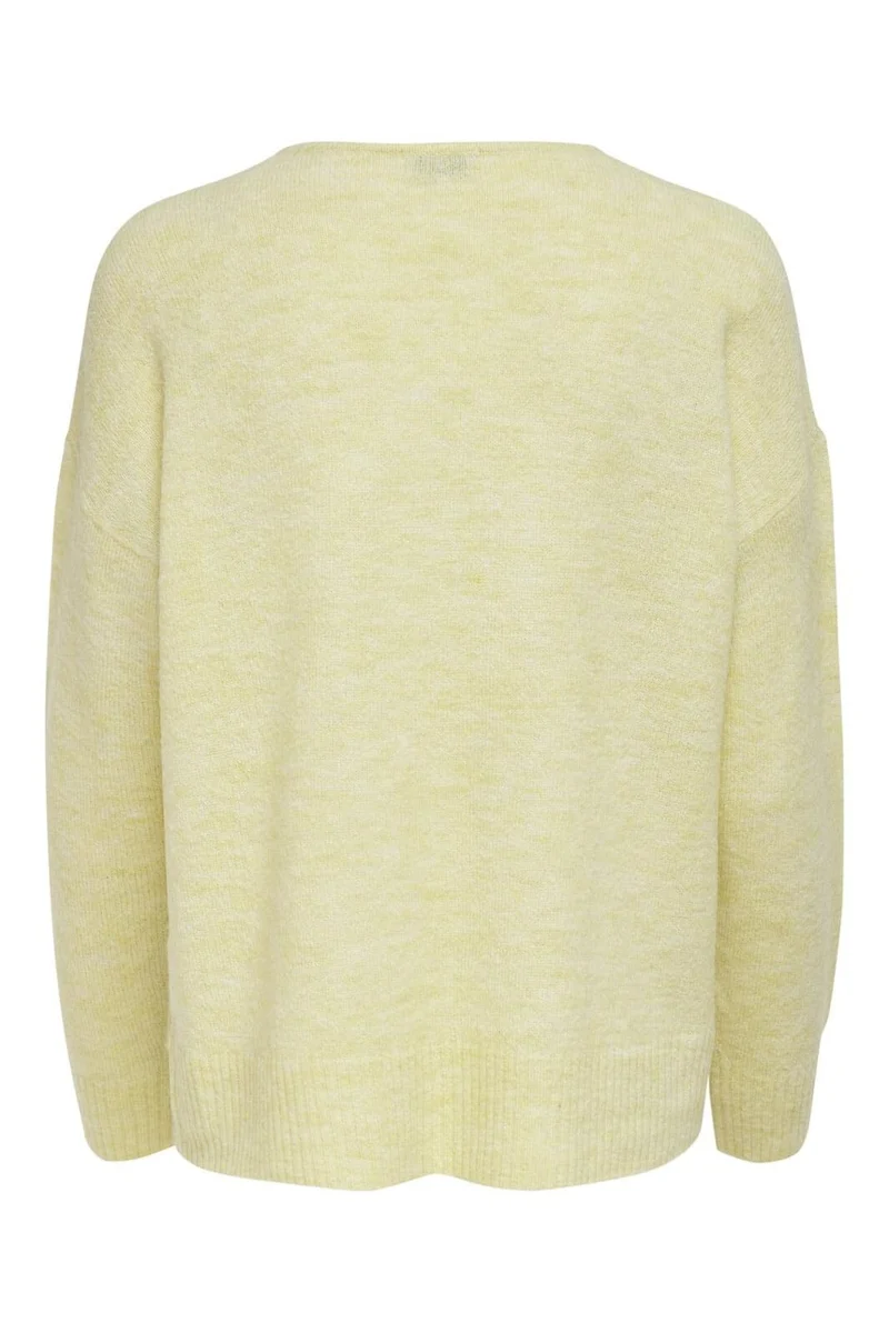 JDY - Jdyelanora L/S V-Neck Pullo. Knt - 3638243 Pastel Yellow Melange