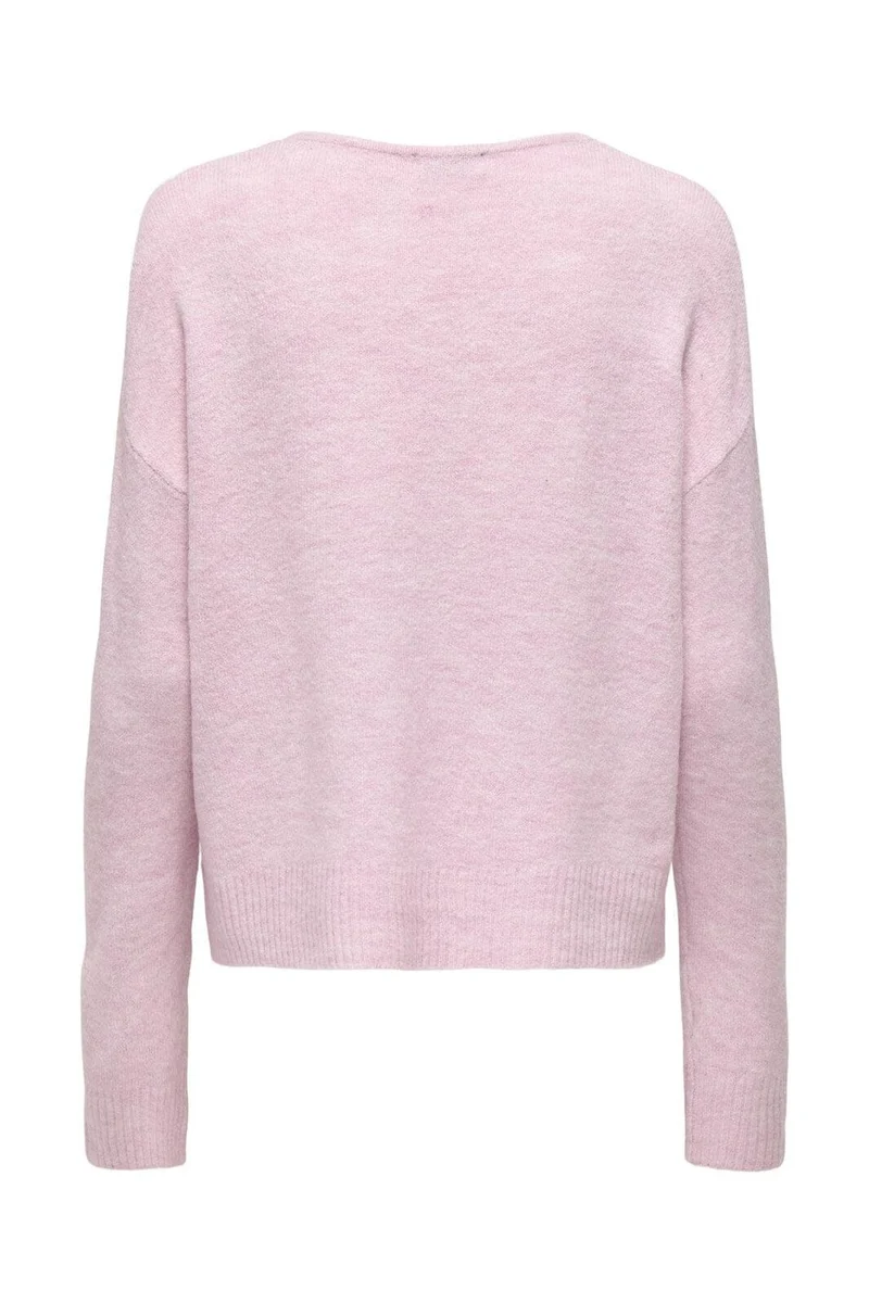 JDY - Jdyelanora L/S V-Neck Pullo. Knt - 4906533 Fragrant Lilac Melange