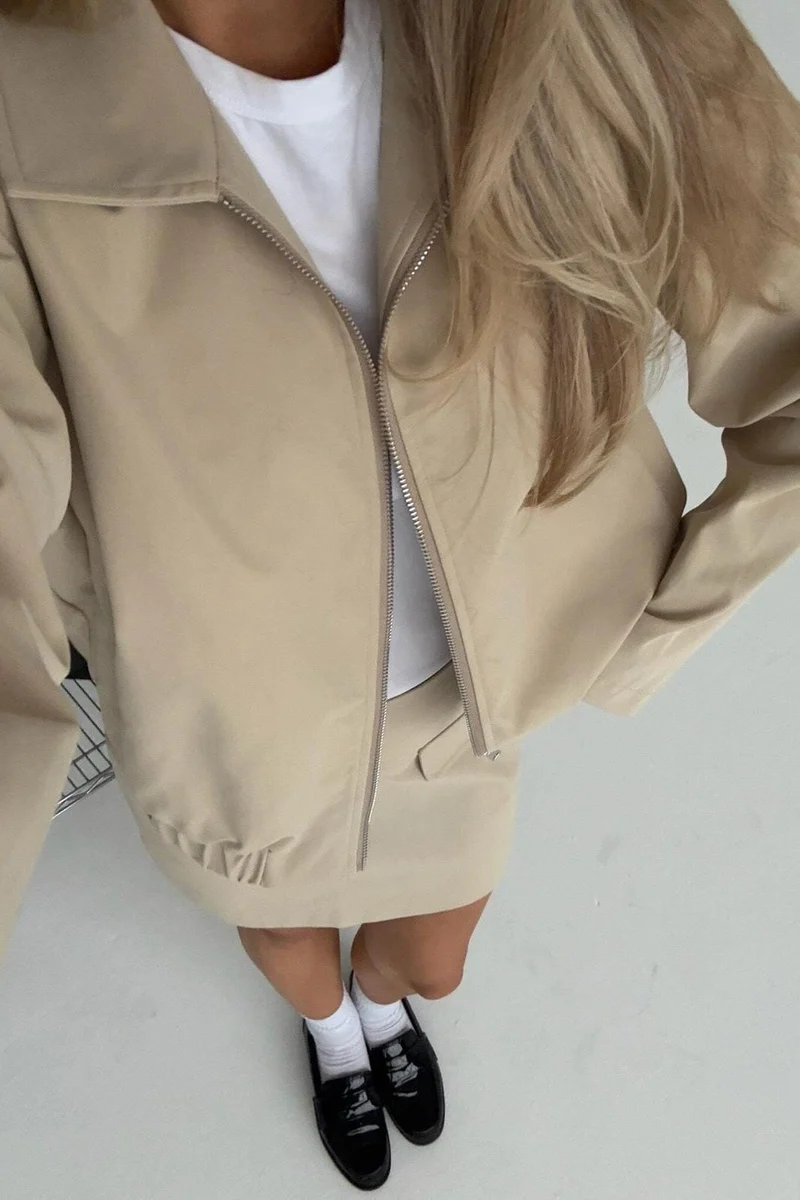 BYIC - Sarahic Mini Skirt A23755 - Beige