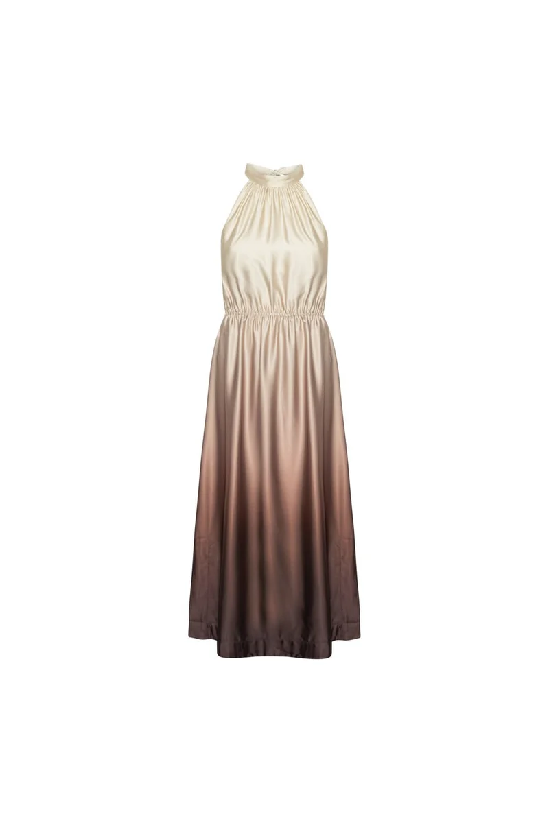 Karmamia - Lulu Dress 2202 - Semi Rich Gradient Brown