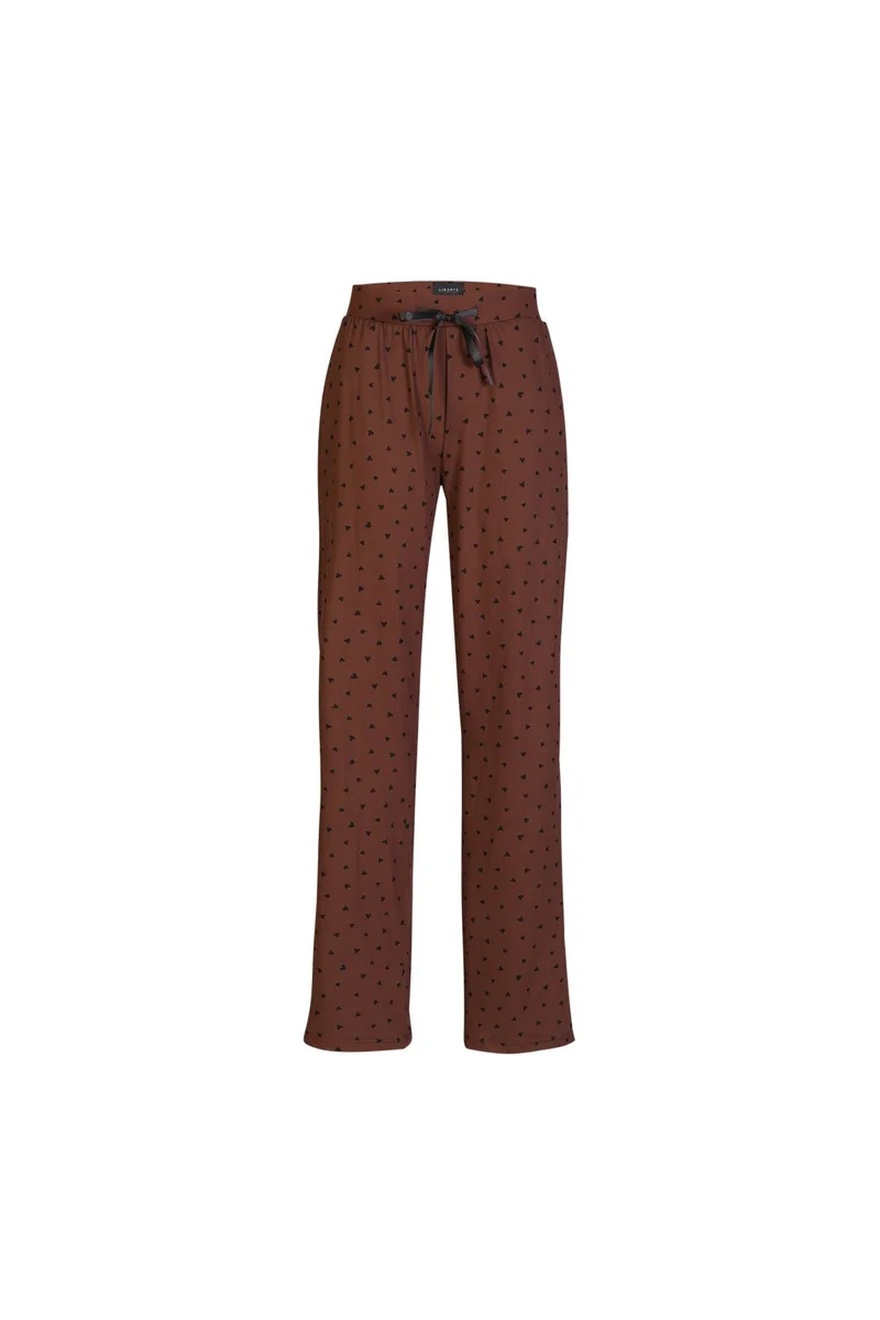 Liberte - Alma-Wide-Pants 9564 - Brown Black Heart