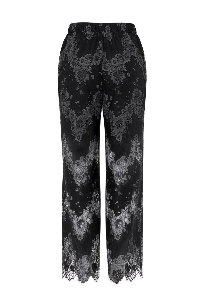Pieces - Pcrinne Straight Lace Pants Kca - 5071423 Black