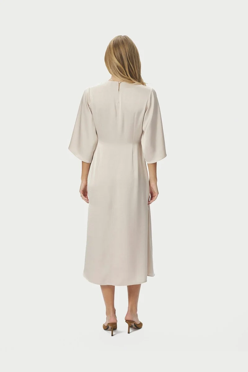 Neo Noir - Remara Heavy Sateen Dress 168447 - 720 - Champagne