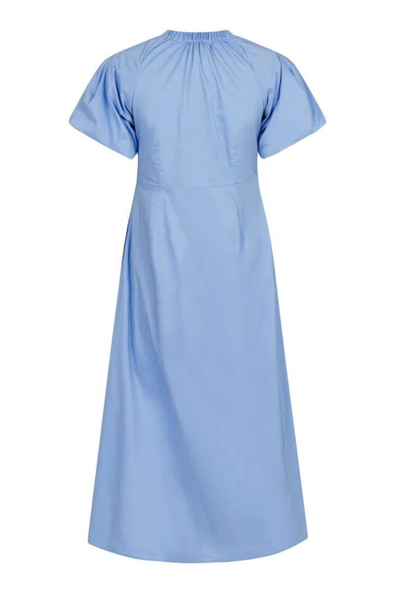 Neo Noir - Illana Poplin Dress - Sky Blue