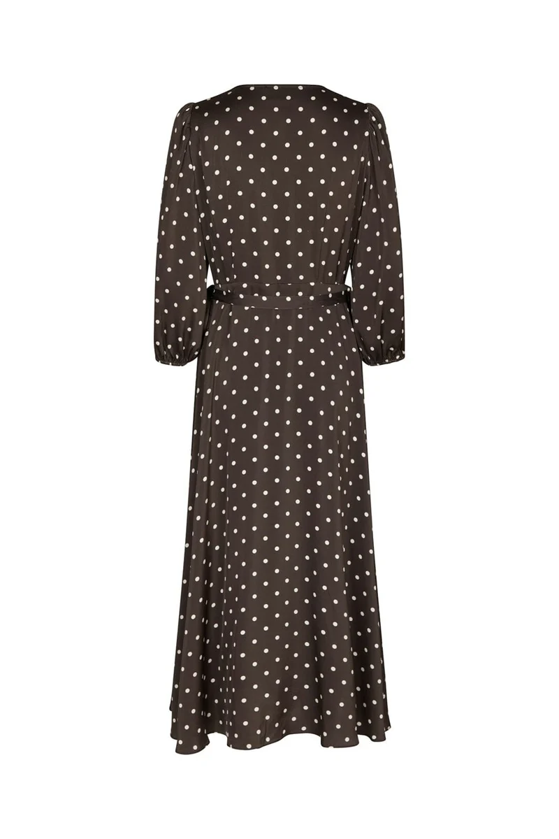 Neo Noir - Malinga Dot Dress 165909 - 676 - Dark Brown