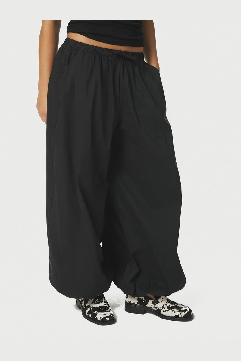 Neo Noir - Roxane Balloon Poplin Pants 167403 - 100 - Black