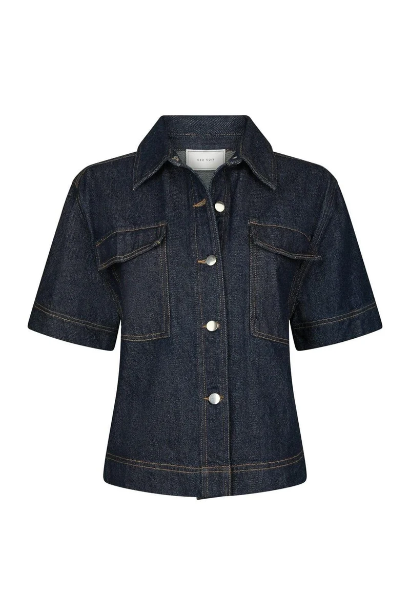 Neo Noir - Tiki Denim Shirt 164303 - 534 - Dark Blue