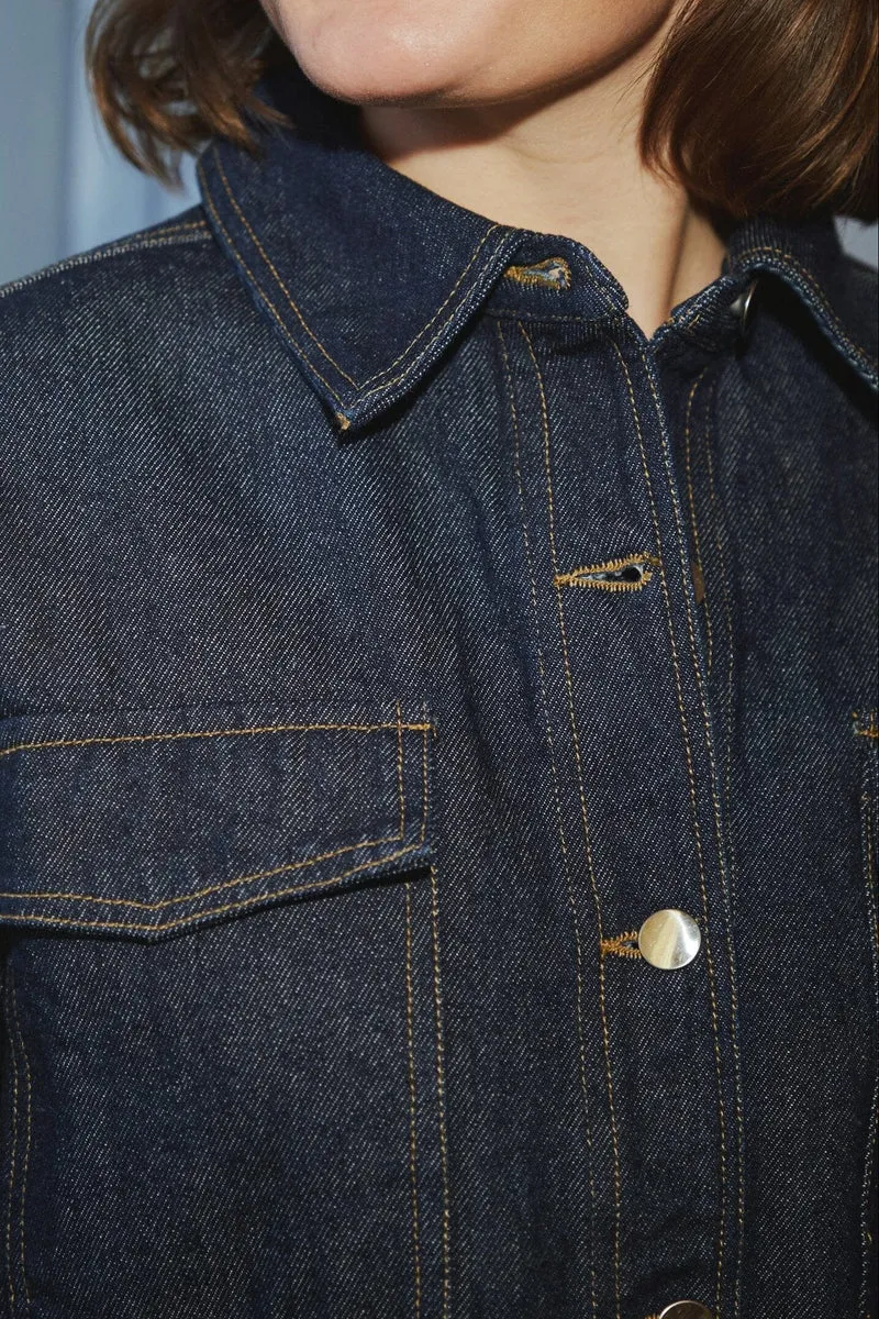 Neo Noir - Tiki Denim Shirt 164303 - 534 - Dark Blue