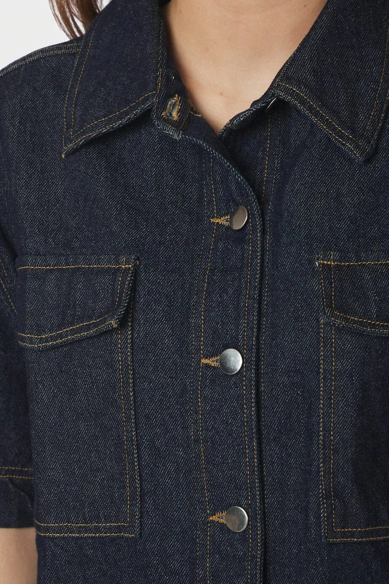 Neo Noir - Tiki Denim Shirt 164303 - 534 - Dark Blue