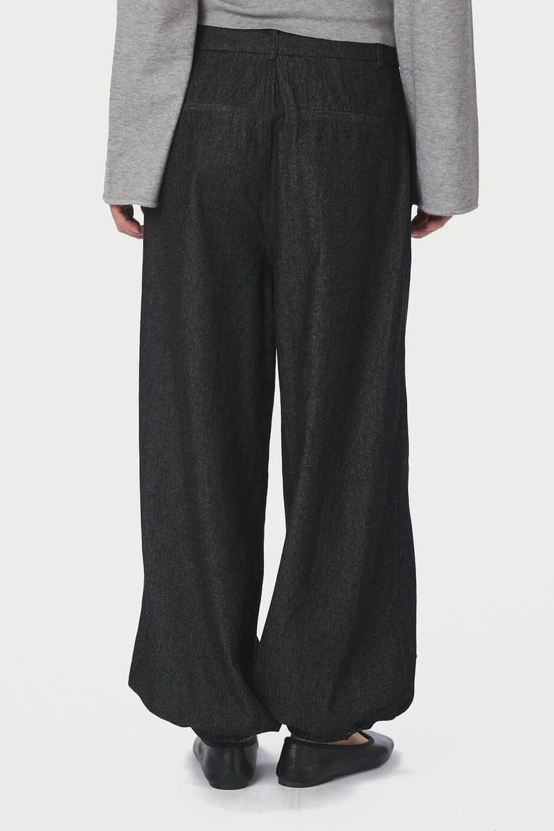 Neo Noir - Fayla Denim Balloon Pants 167399 - 100 - Black