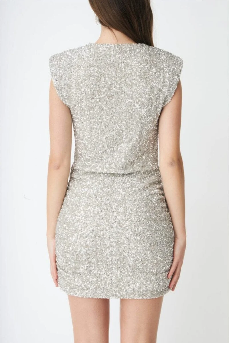 Cras - Cleo Dress C549 - 9004 - 9004 Silver