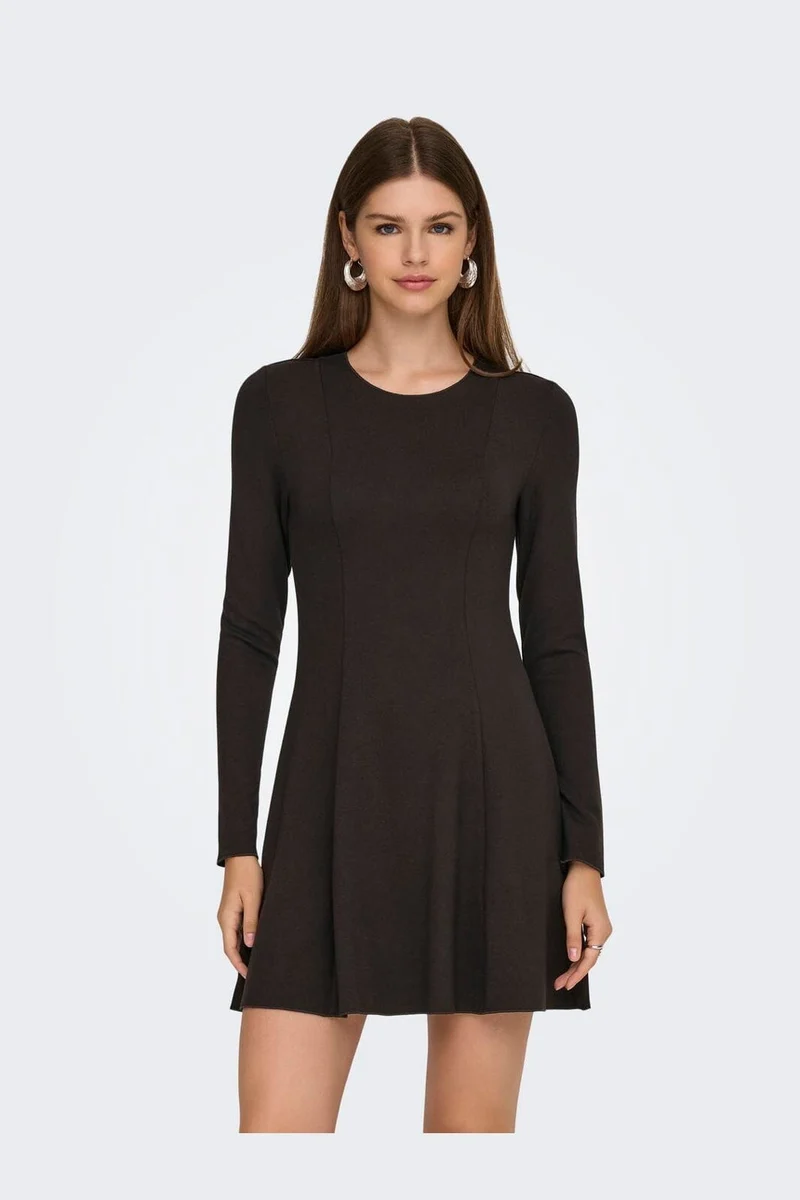 Only - Onlkenya L/S Dress - 4957219 Chocolate Torte