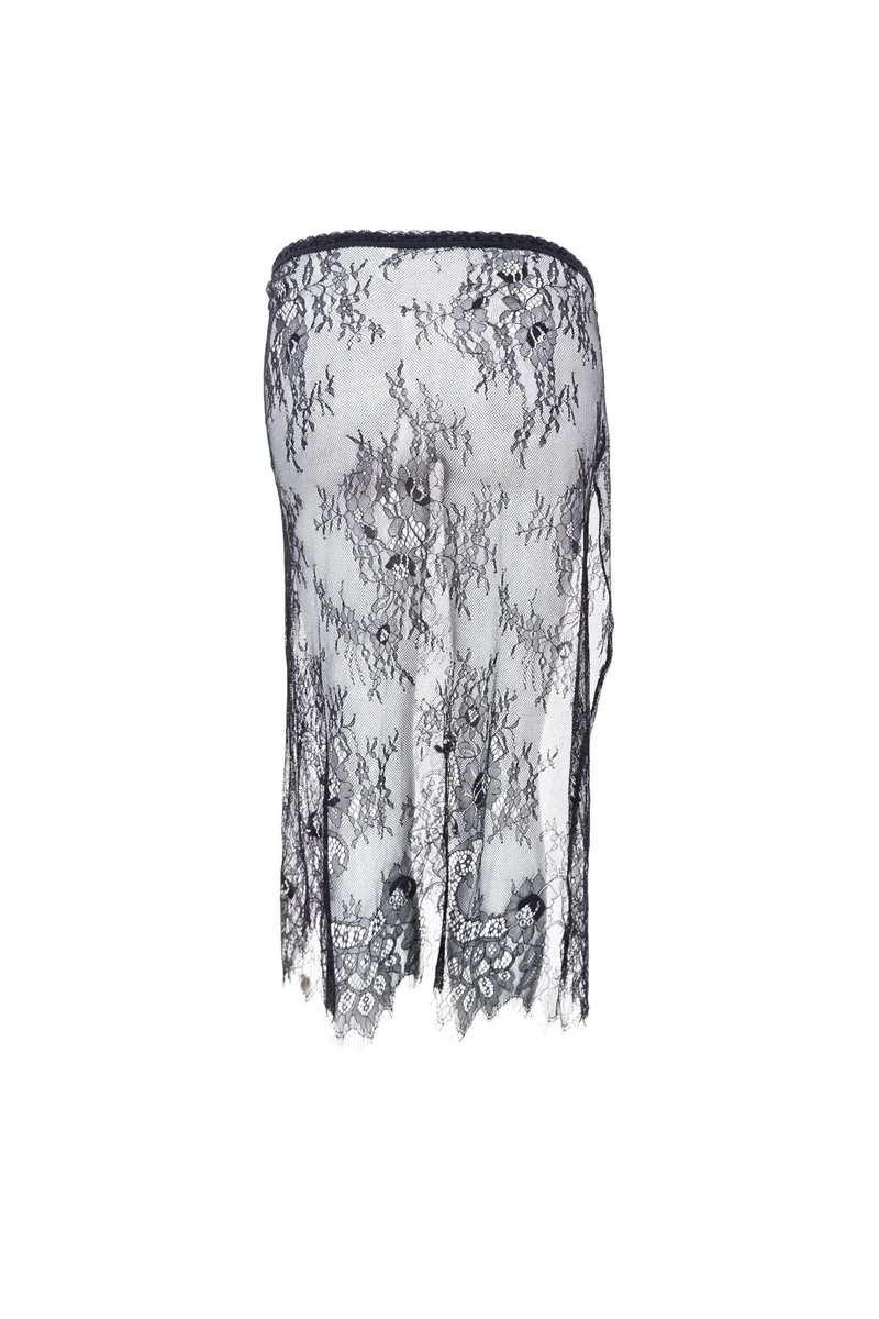 Black Colour - Bcorianna Lace Tie Skirt 208424 - Black