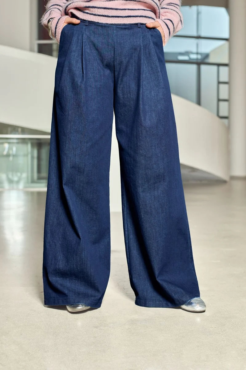 Black Colour - Bcdenice Wideleg Pant 41062 - Denim