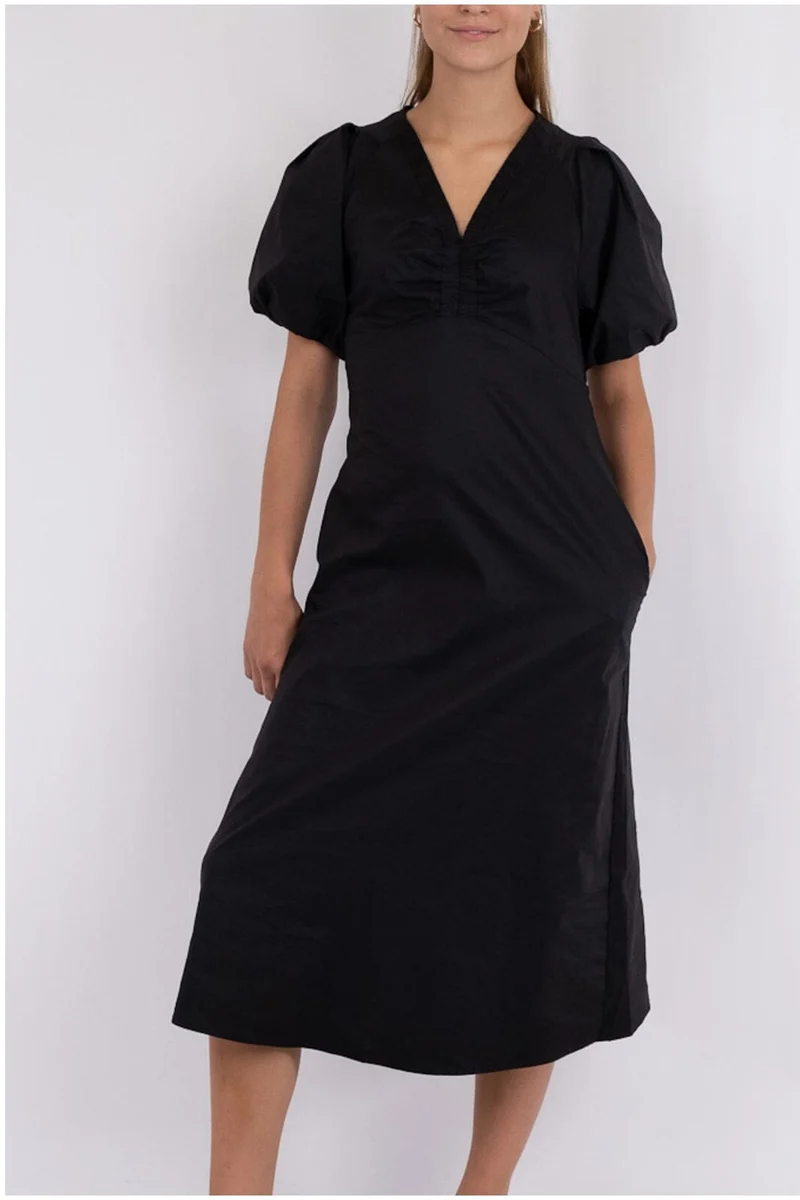 Neo Noir - Illana Poplin Dress - Black