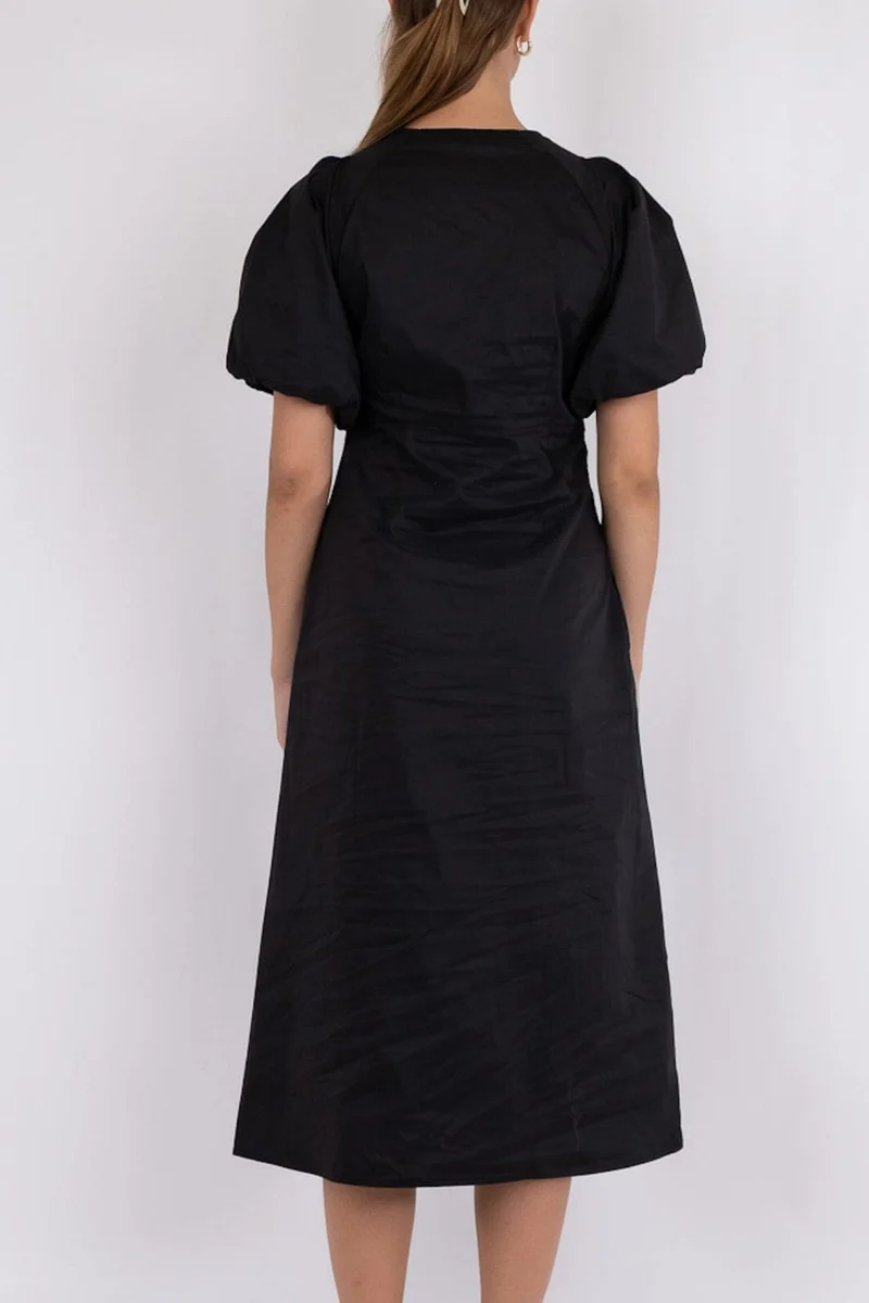 Neo Noir - Illana Poplin Dress - Black