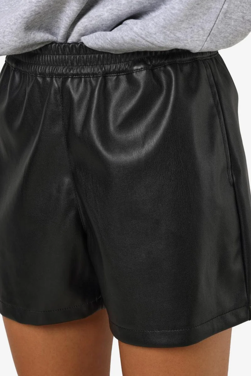 Noisy May - Nmandy Pu Shorts - 4416821 Black