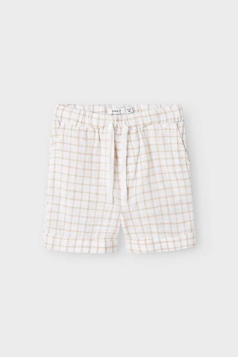 Name It - Nmmhalom Nreg Shorts Box - 4751439 Bright White