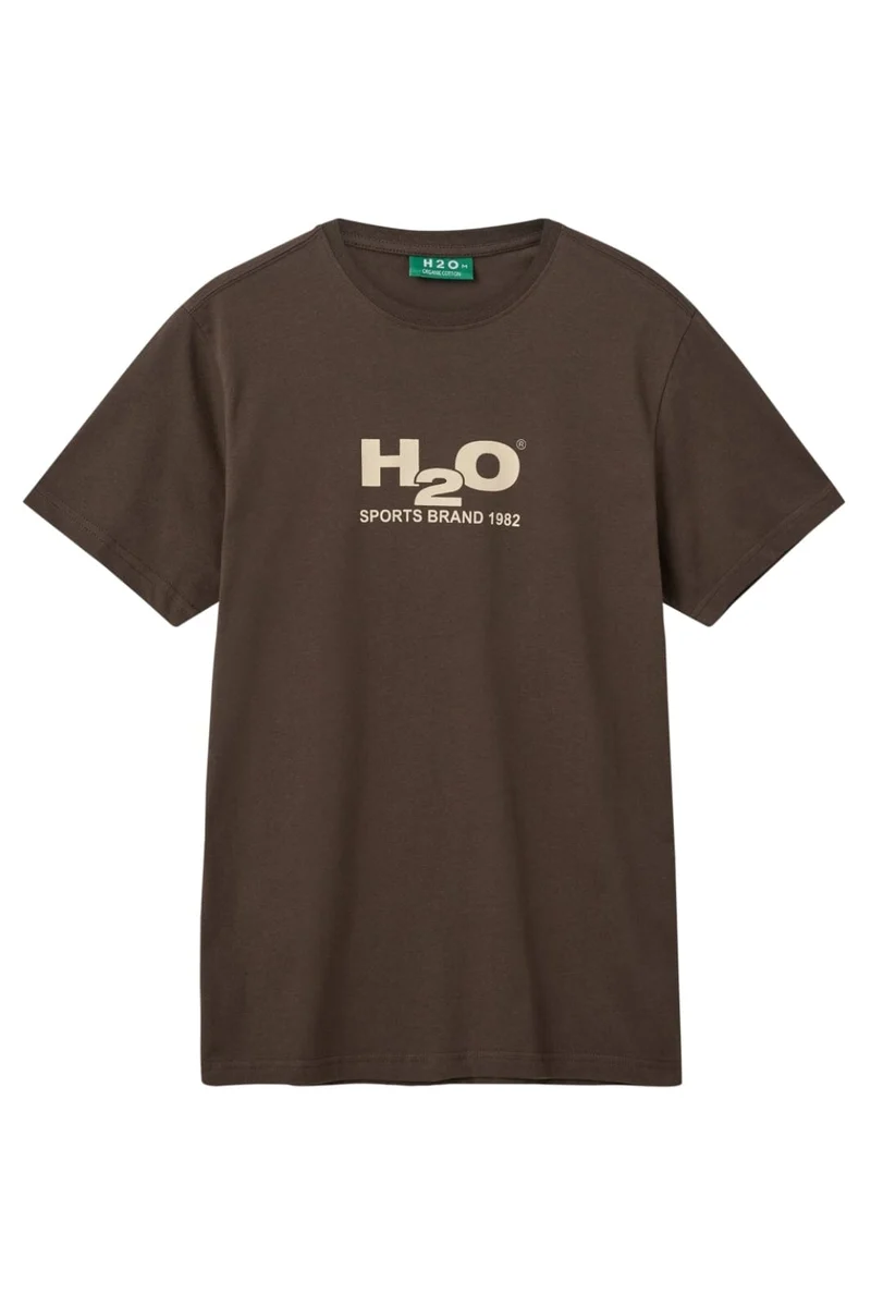 H2O - Logo Tee 100954-S - 3601 - Espresso