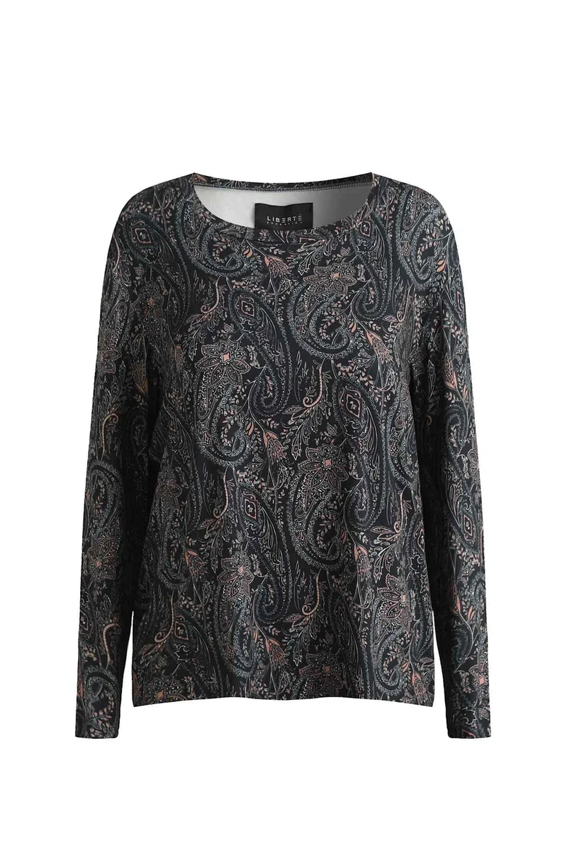 Liberte - Alma-Ls-U-Tshirt 22146 - Night Sky Paisley