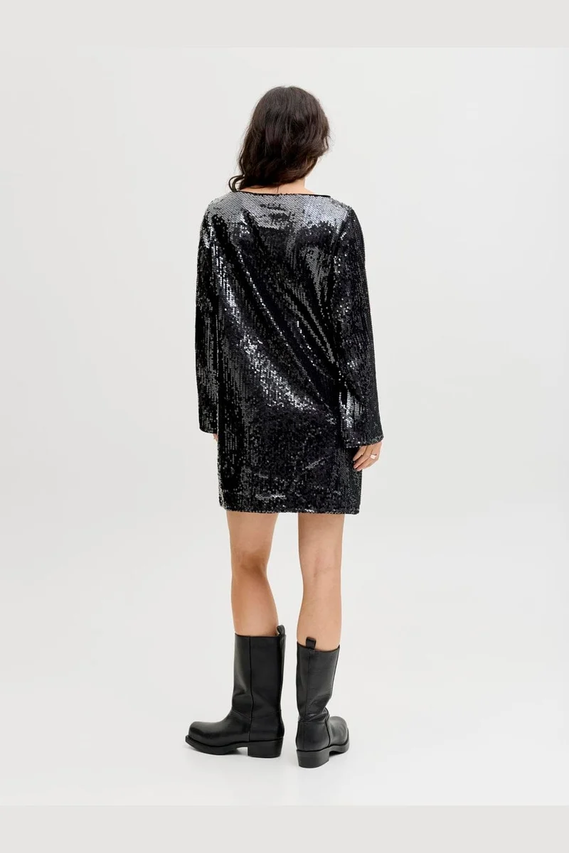 Jjxx - Jxizzy Sequin Ls Dress - 4885724 Black Sequin