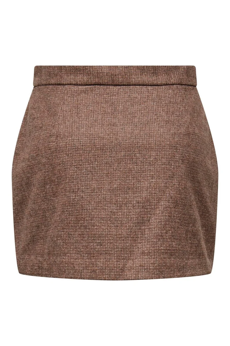 Only - Onlimmy Life Check Skirt - 4950751 Chestnut Minicheck W/Shopping Bag