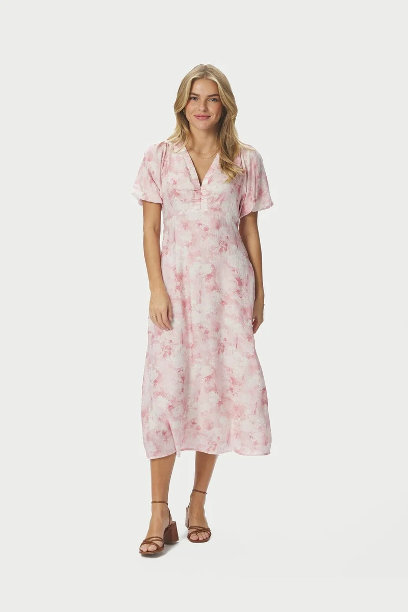 Neo Noir - Illana Floral Fusion Dress 168060 - 165 - Rose
