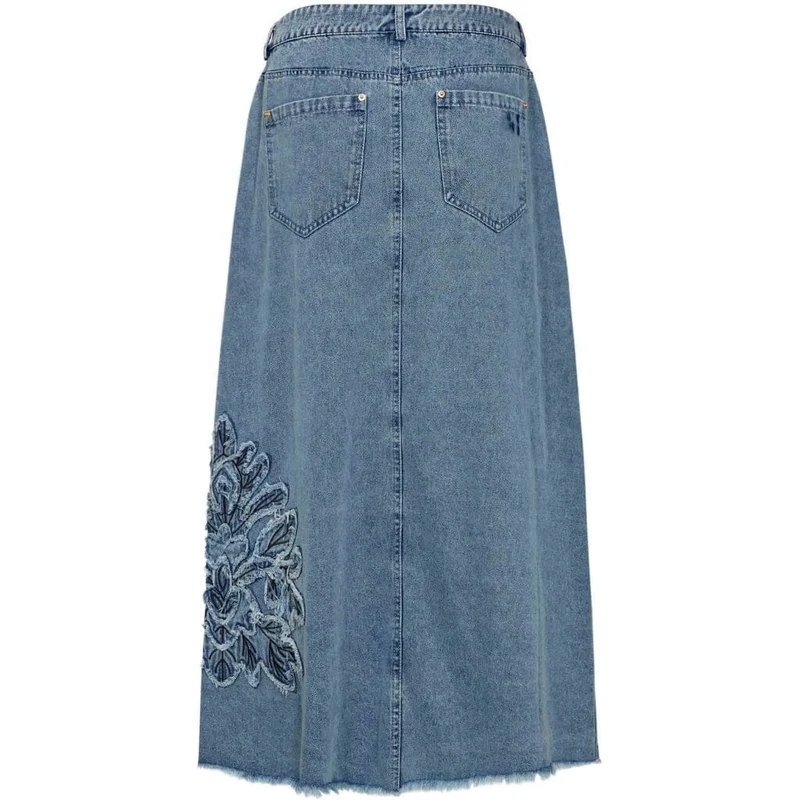 Gossia - Nukago Dia Skirt G2871 - Denim Blue