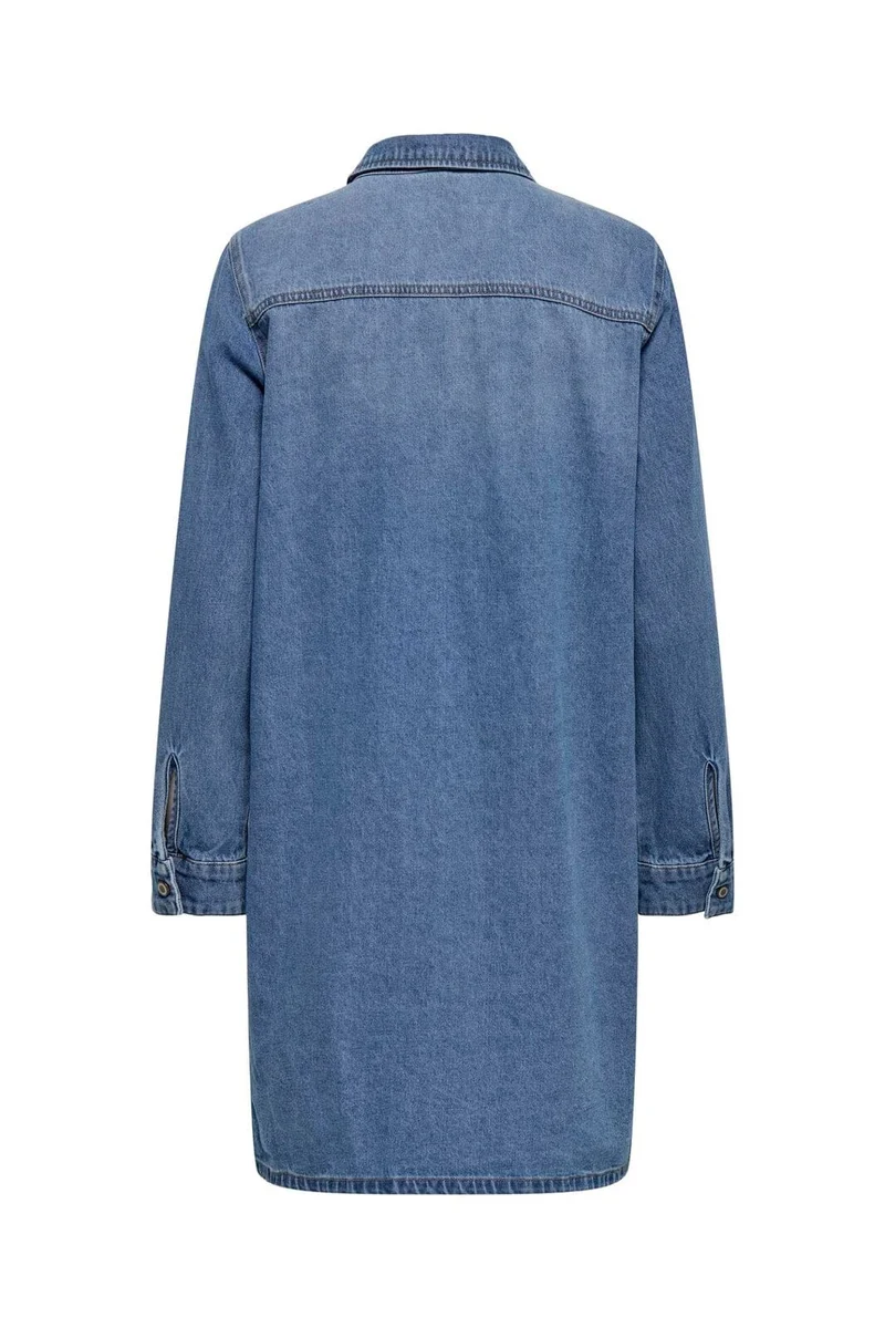 Only - Onllisa L/S Dress Gua - 4902964 Medium Blue Denim