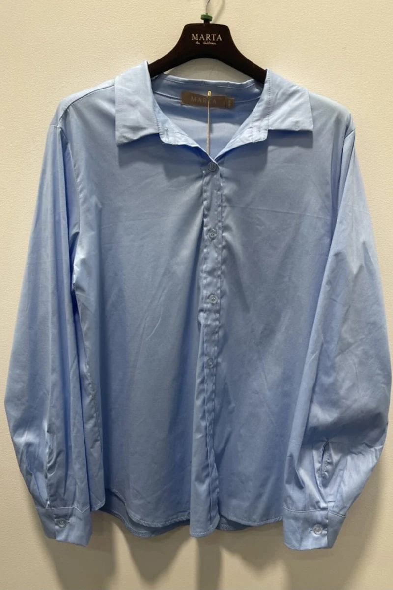 Marta Du Chateau - Mdcnicoline Shirt 85700 - Lightblue