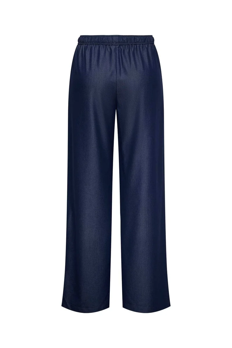 Only - Onliria Life Chambray Wide Pant Tlr - 4963830 Naval Academy Melange