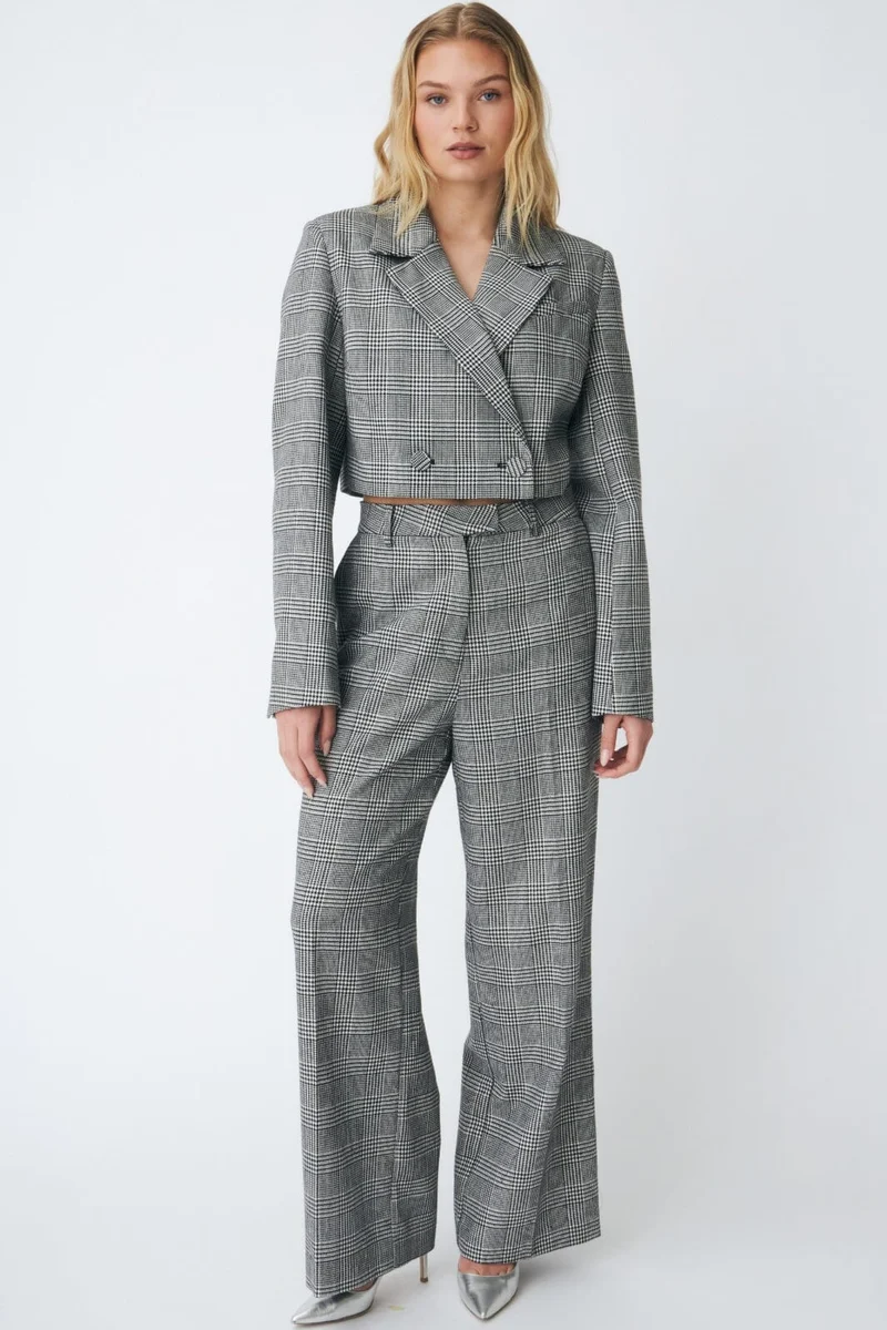 Cras - Mancy Pants C578 - 9993 Black Silver Check