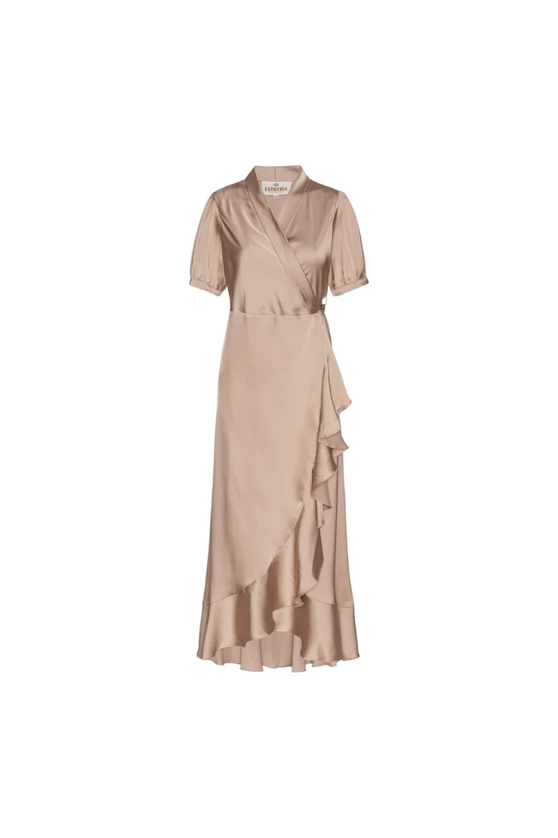 Karmamia - Iris Dress 2035 - Hammered Satin Blush