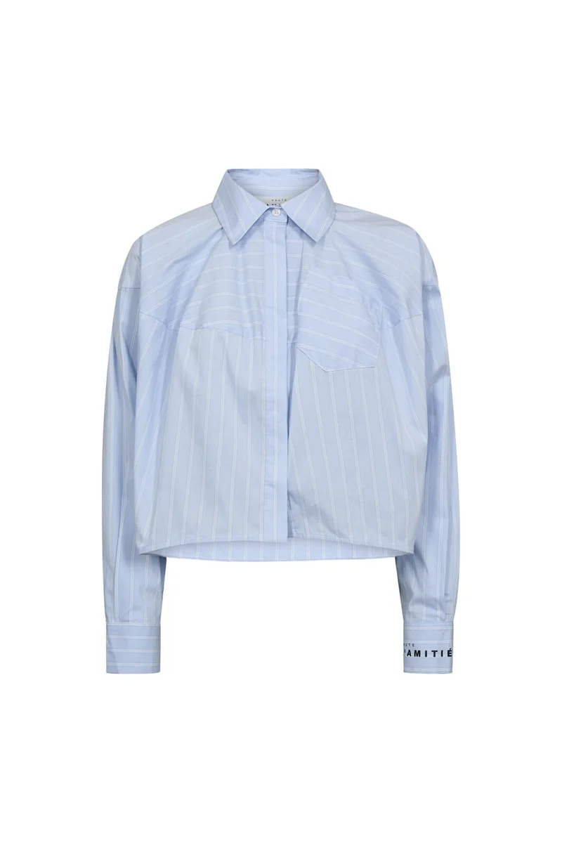 Haute L'Amitié - Sophie Stripe Shirt HL10456 - Pale Blue