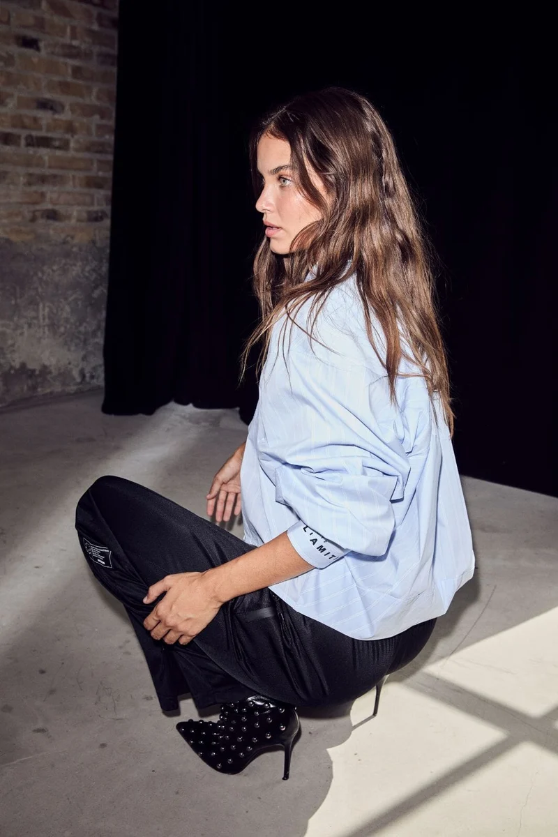 Haute L'Amitié - Sophie Stripe Shirt HL10456 - Pale Blue
