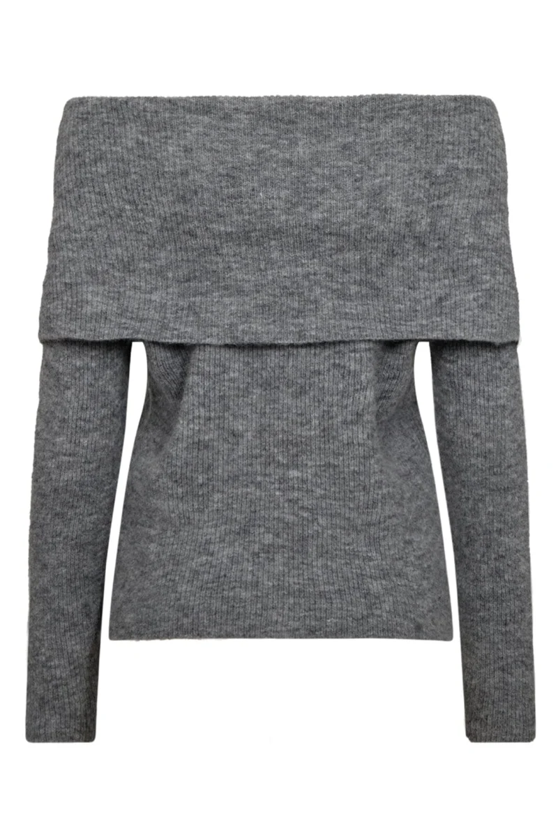 Copenhagen Muse - Ibra-pullover 203366 - 1040 Med, Grey Melange