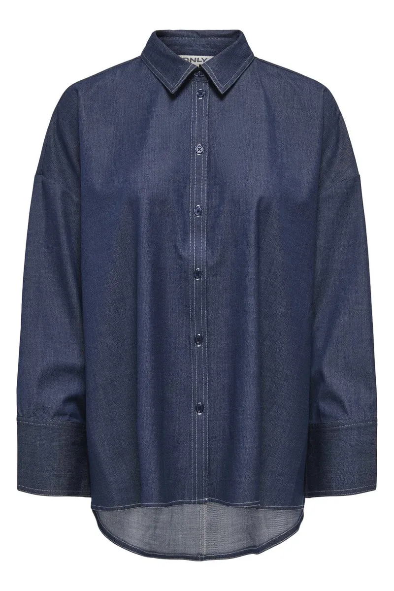 Only - Onljina L/S Stitch Shirt Cc - 4863706 Naval Academy W. Contrast Stitch