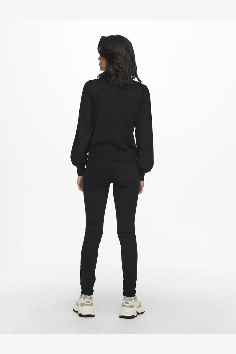 JDY - Jdyrue Life L/S Pullover Knt - 3764538 Black