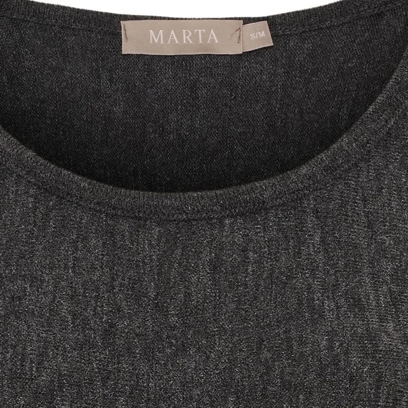 Marta Du Chateau - Cjasmin Dress 71653 - Dark Grey