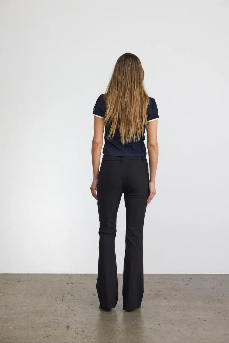 Noisy May - Nmwayne Nw Flared Pant Box - 4899804 Black