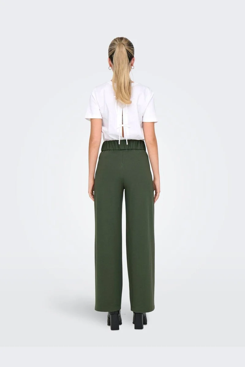 JDY - Jdygeggo Life New Long Pant - 4661283 Kambaba Black Buttons
