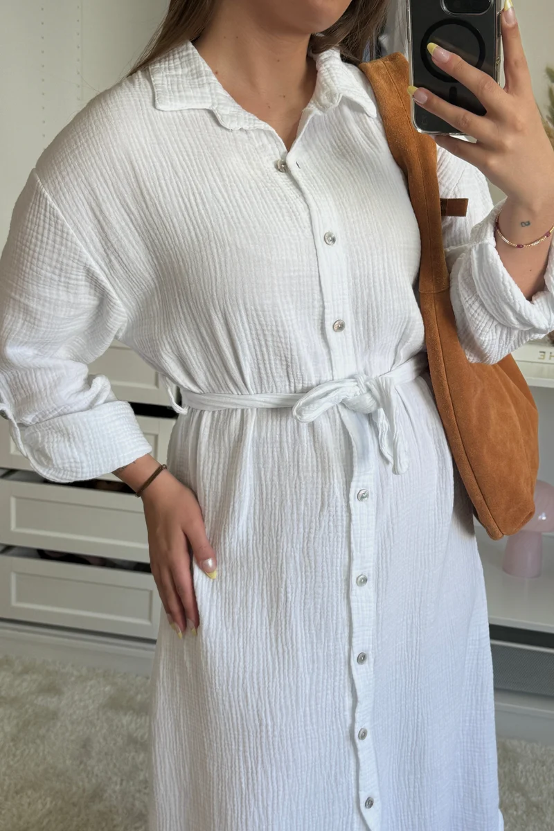 A-bee - Sabina Dress - White