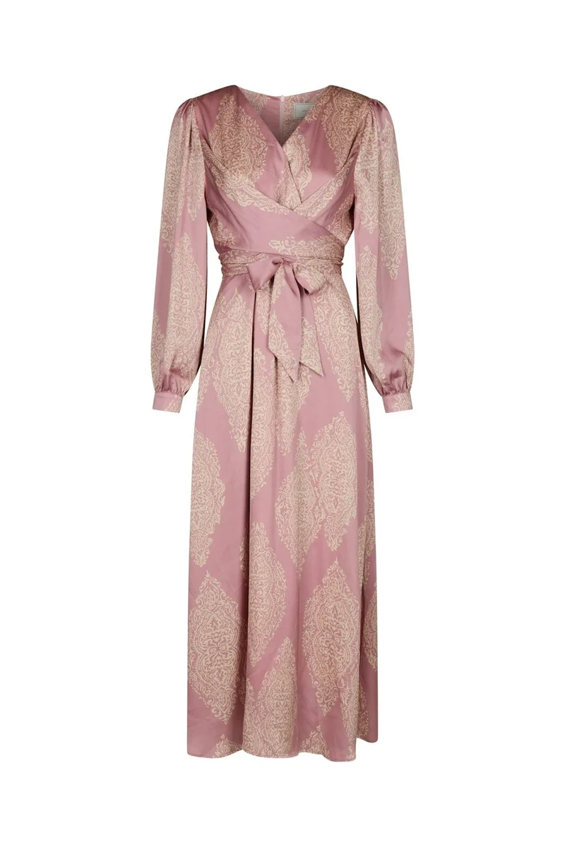 Neo Noir - Bretti Paisley Drop Dress 168466 - 823 - Evening Rose