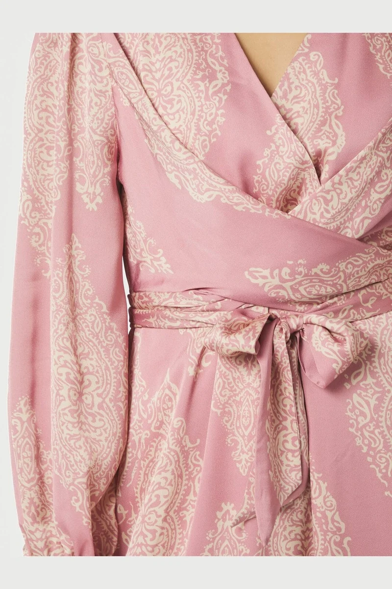 Neo Noir - Bretti Paisley Drop Dress 168466 - 823 - Evening Rose