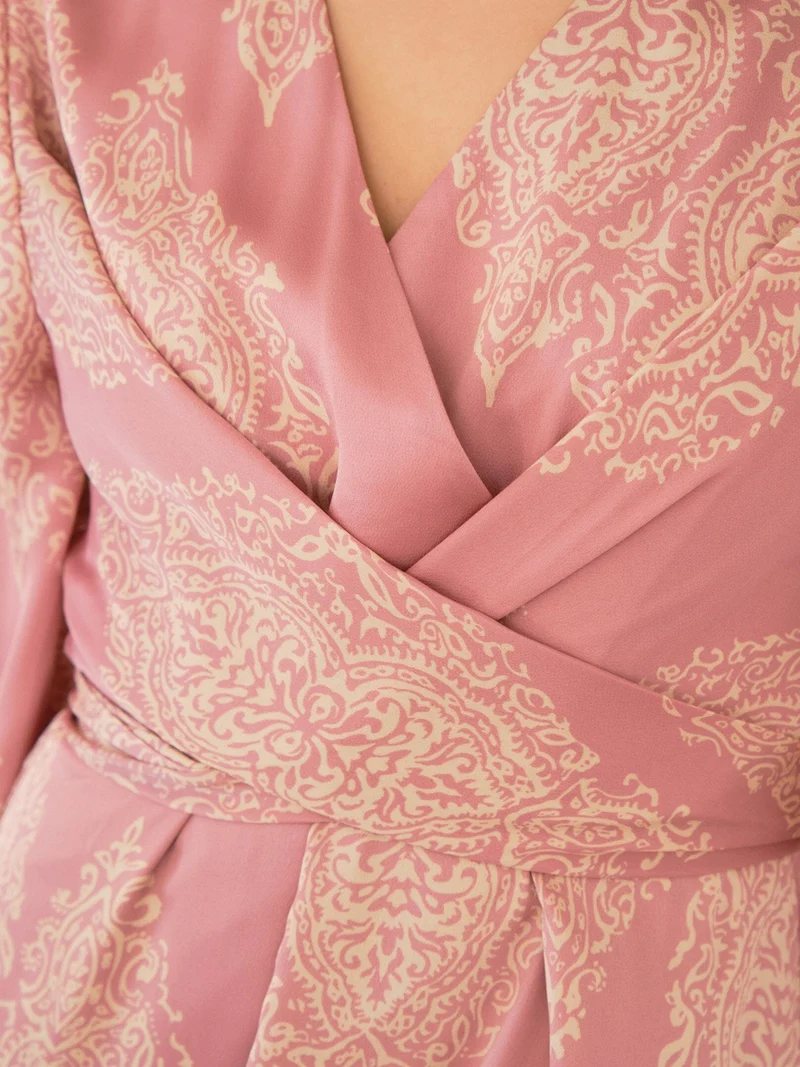 Neo Noir - Bretti Paisley Drop Dress 168466 - 823 - Evening Rose