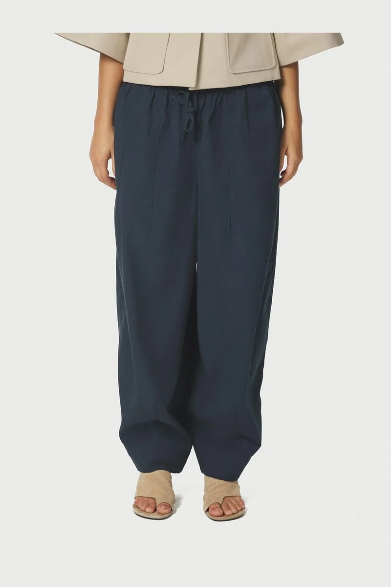 Neo Noir - Prina C Poplin Pants 168368 - 141 - Navy