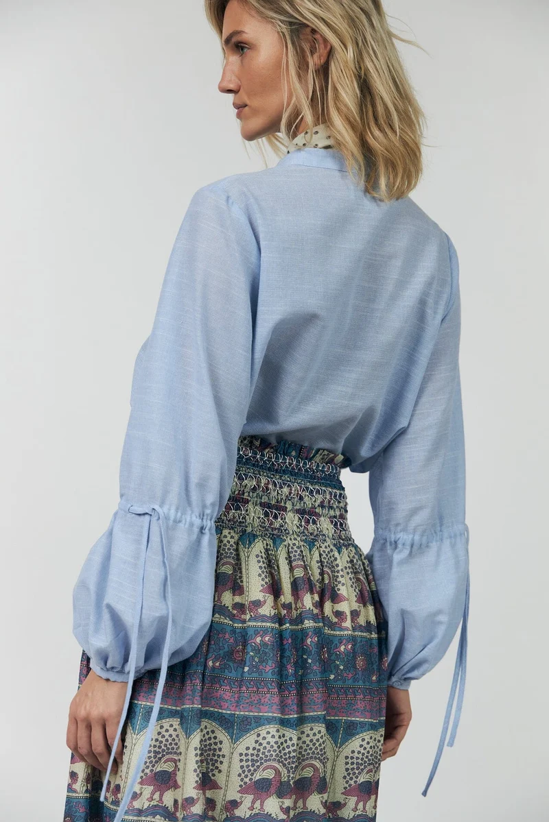 Lollys Laundry - Lannall Shirt Ls 26165-1085 - 22 - Light Blue