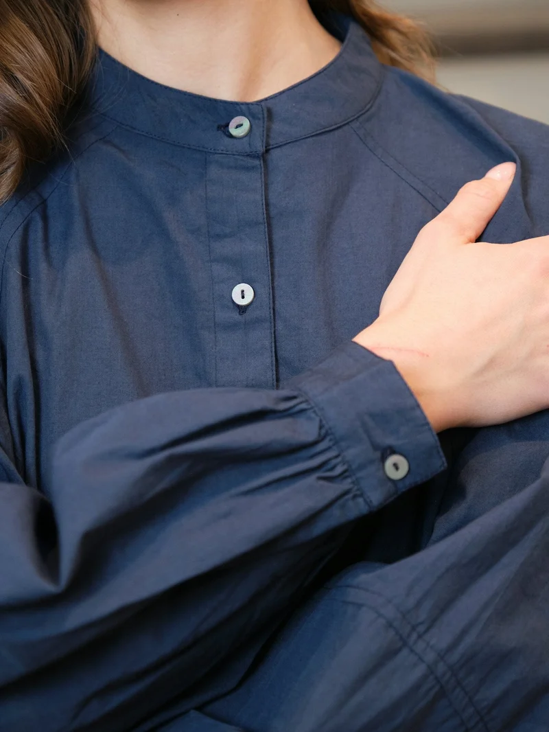 Neo Noir - Solane C Poplin Shirt 168066 - 141 - Navy