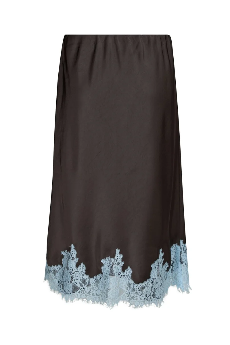 Neo Noir - Naira Lace Skirt 167839 - 676 - Dark Brown